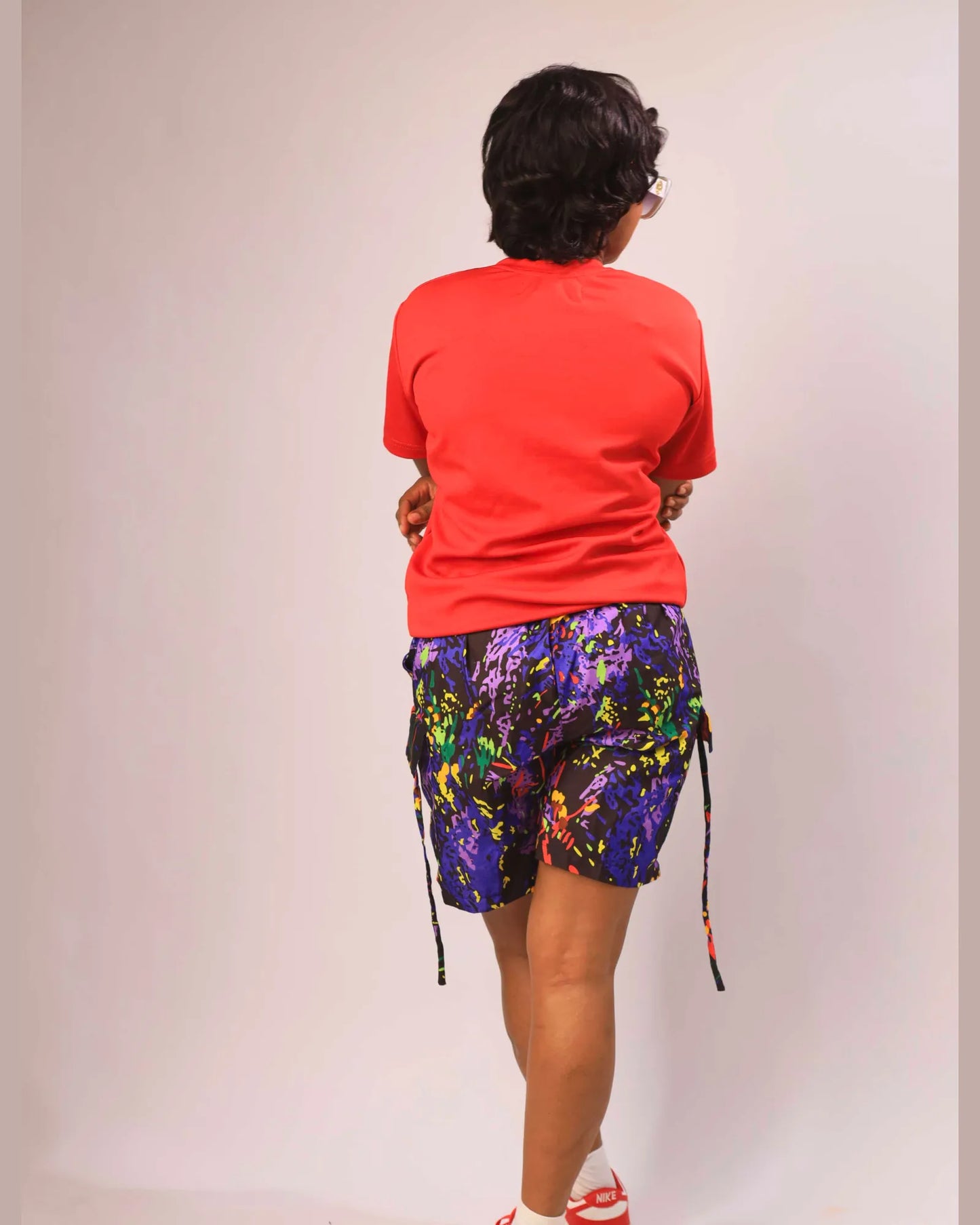 Kora Urban 2-Piece Set | Tshirt & Shorts | Red