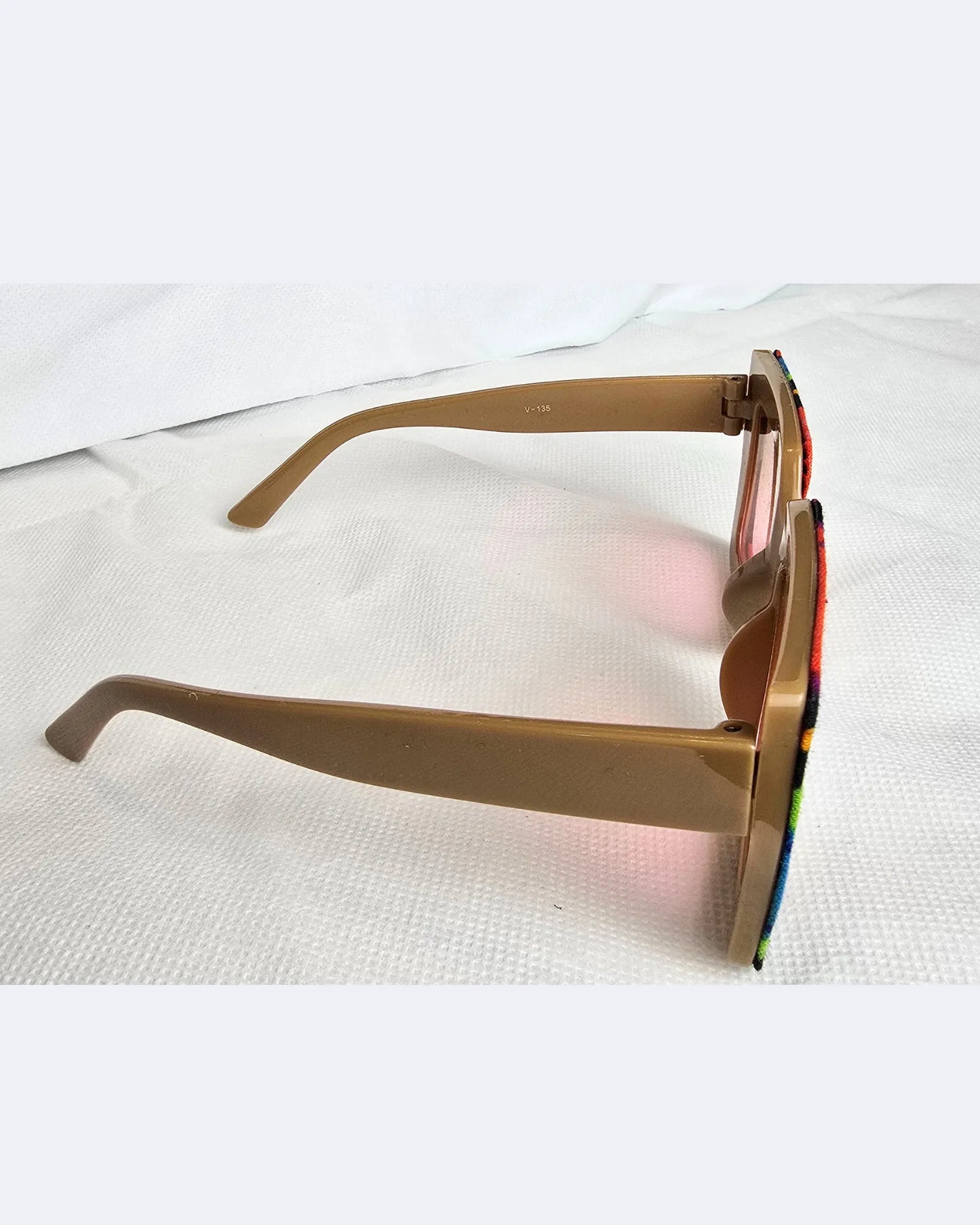 Ankara Vibrant Floral Chic Oversized Sunglasses + Free Matching Pouch