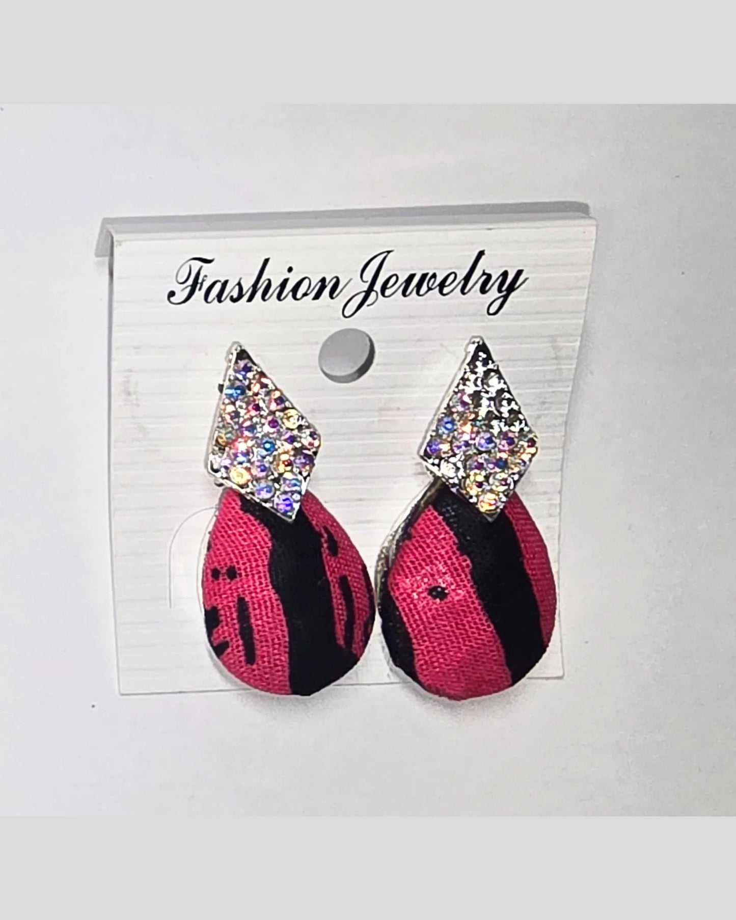Ankara Luxe Striped Stud Earrings