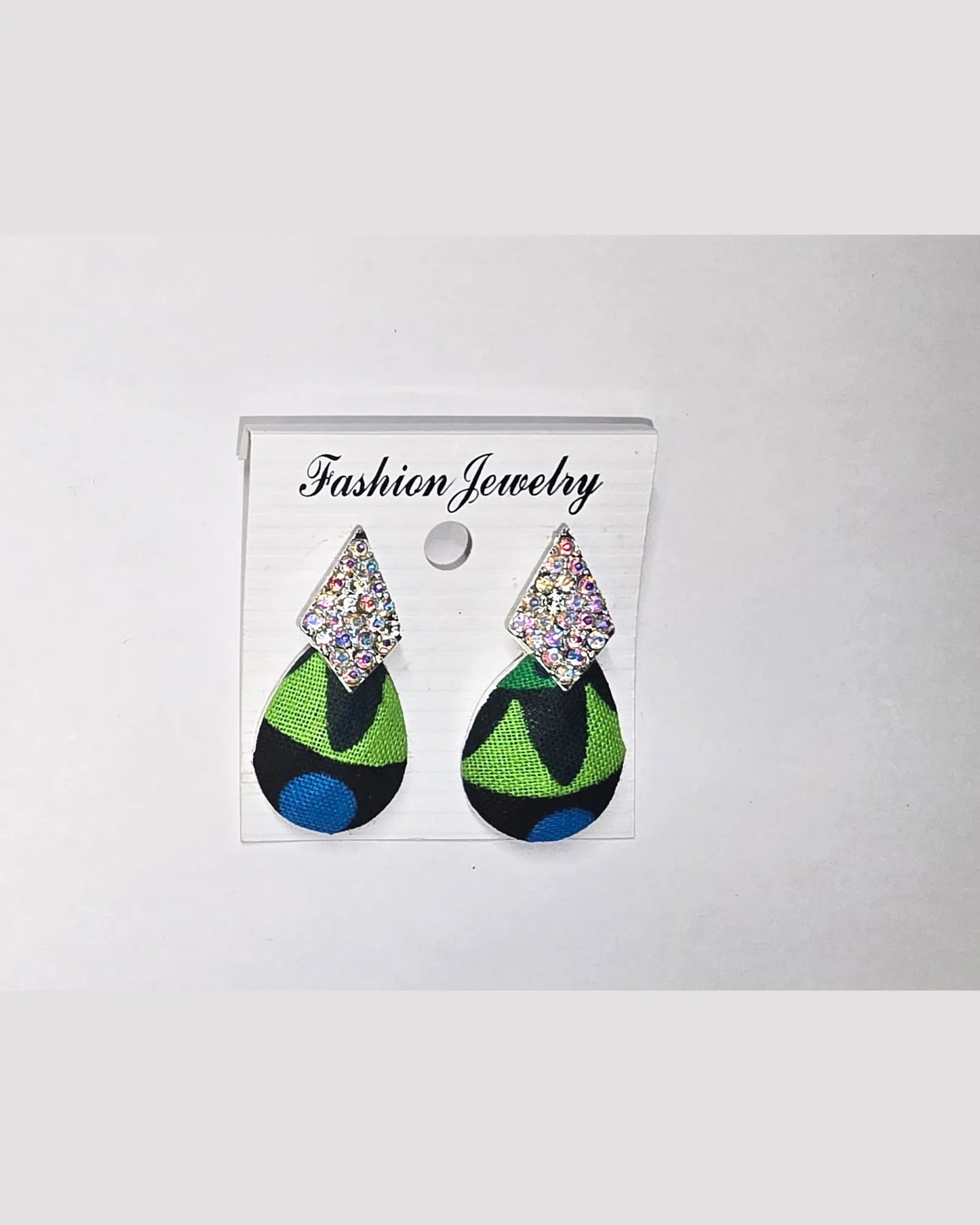 Ankara Vibrant Floral Stud Earring