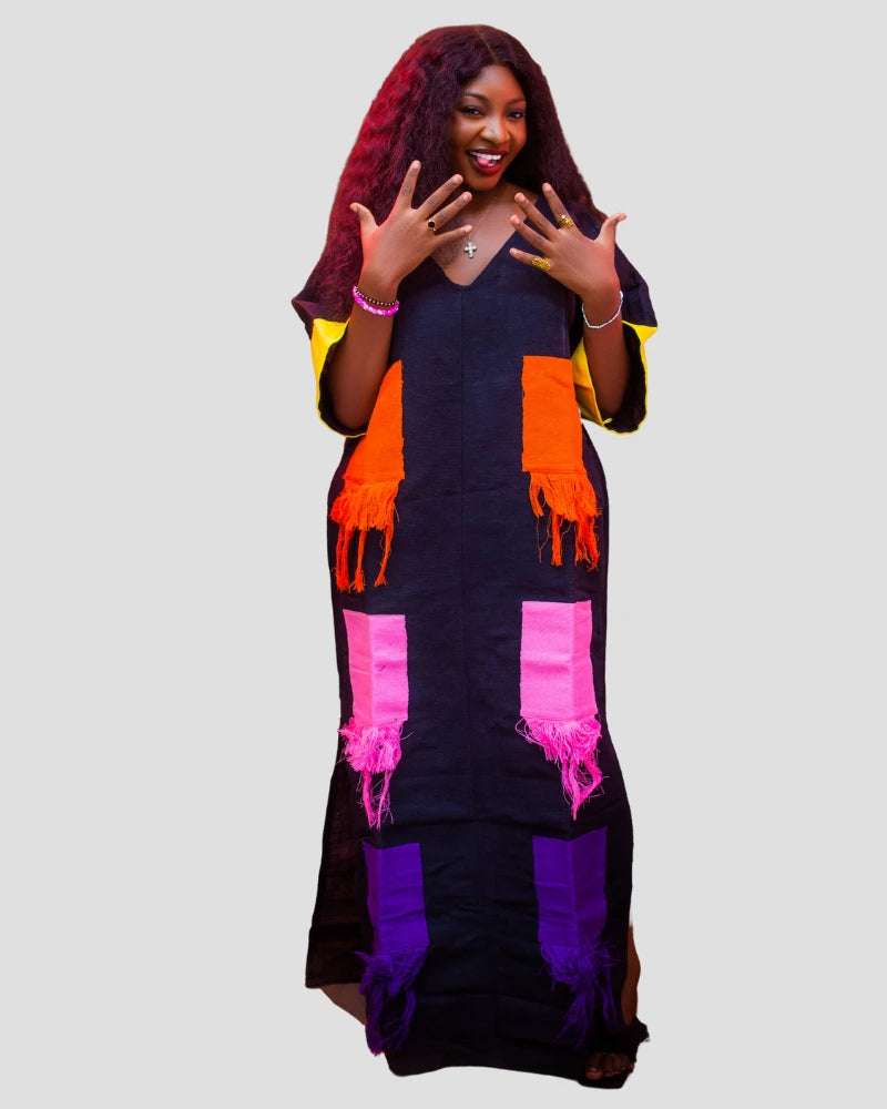 Arewa Boubou Aso Oke Long Dress