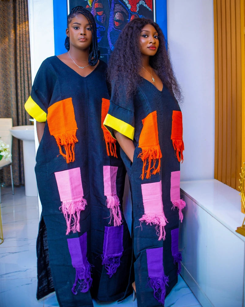Arewa Boubou Aso Oke Long Dress