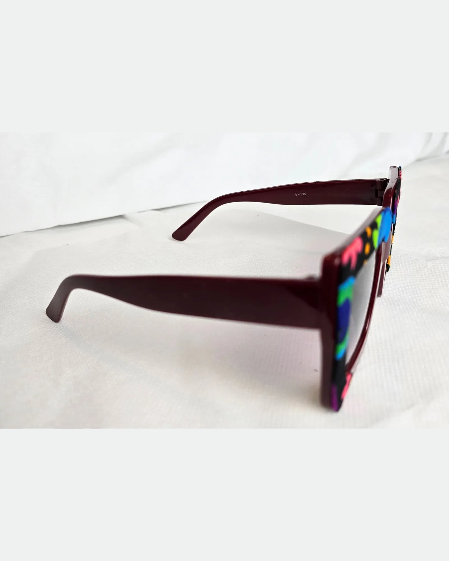 Ankara Vibrant Floral Chic Oversized Sunglasses + Free Matching Pouch