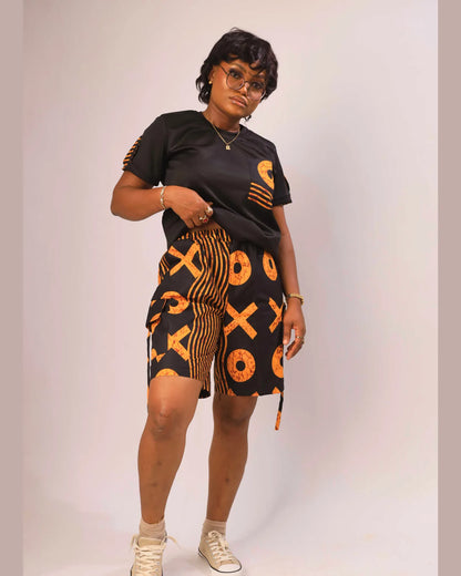 Kora Urban 2-Piece Set | Tshirt & Shorts | Black