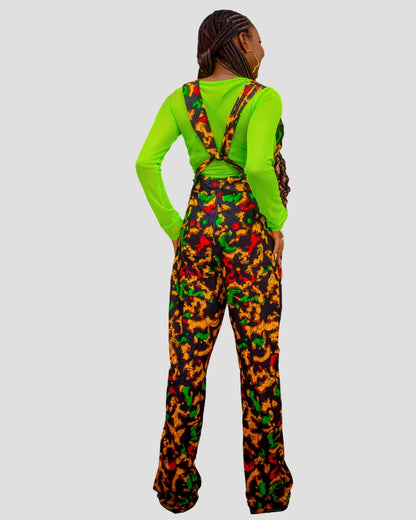 Tiwa Tribe Classic Ankara Dungarees