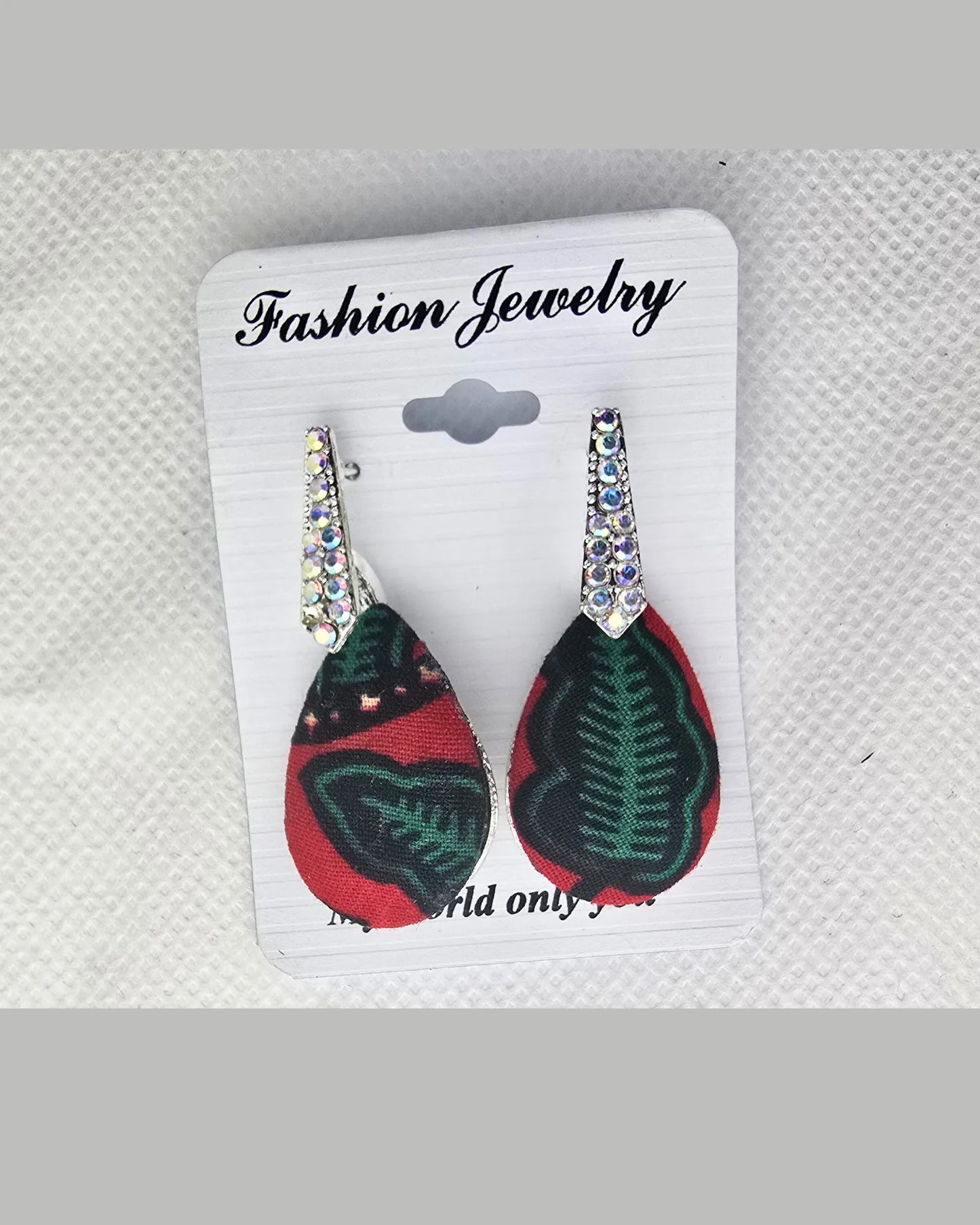 Ankara Heritage Heart Stud Earrings