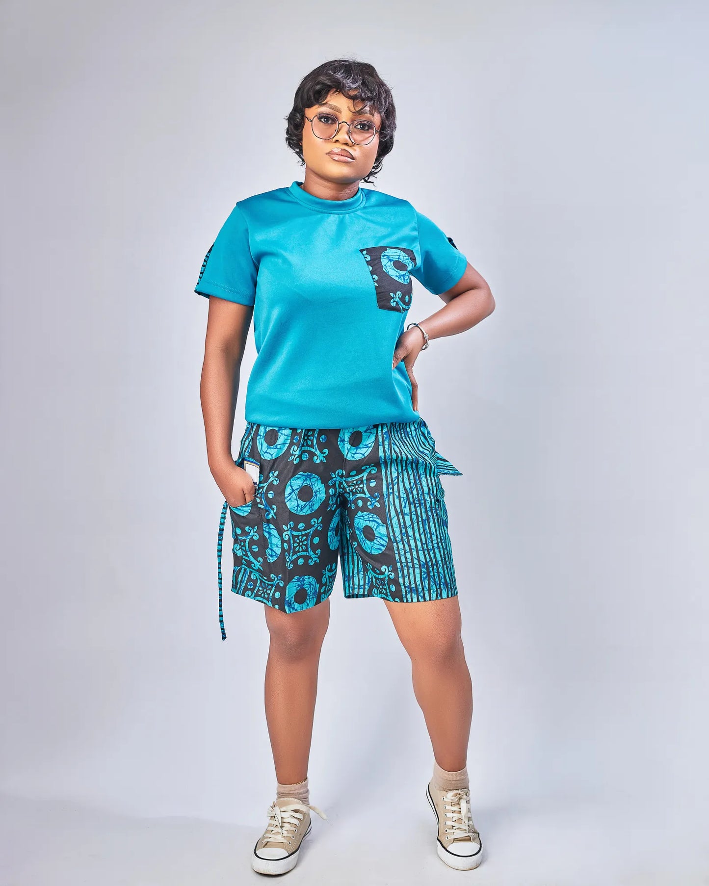 Kora Urban 2-Piece Set | Tshirt & Short | Blue