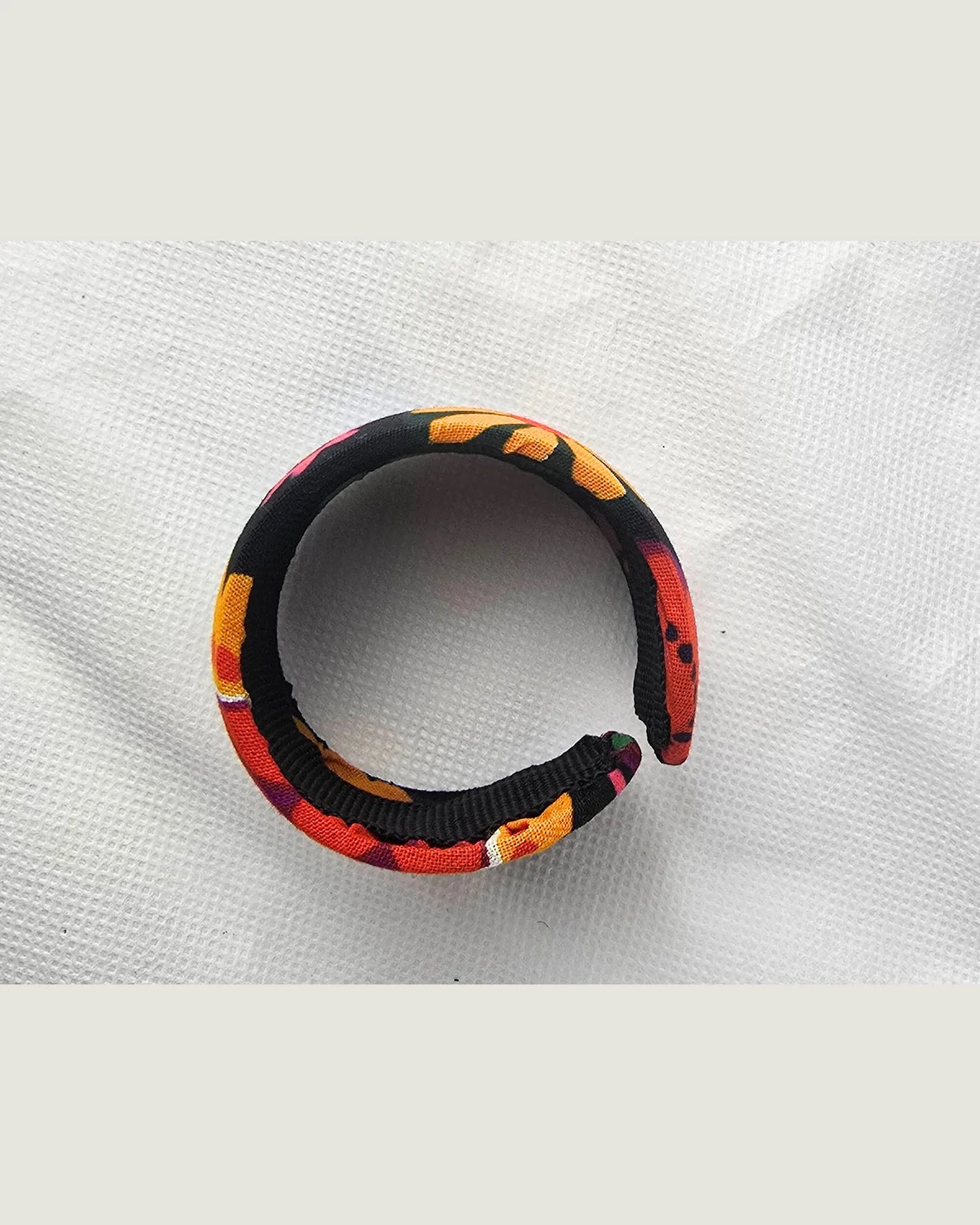 Ankara Vibrant Floral Bangle