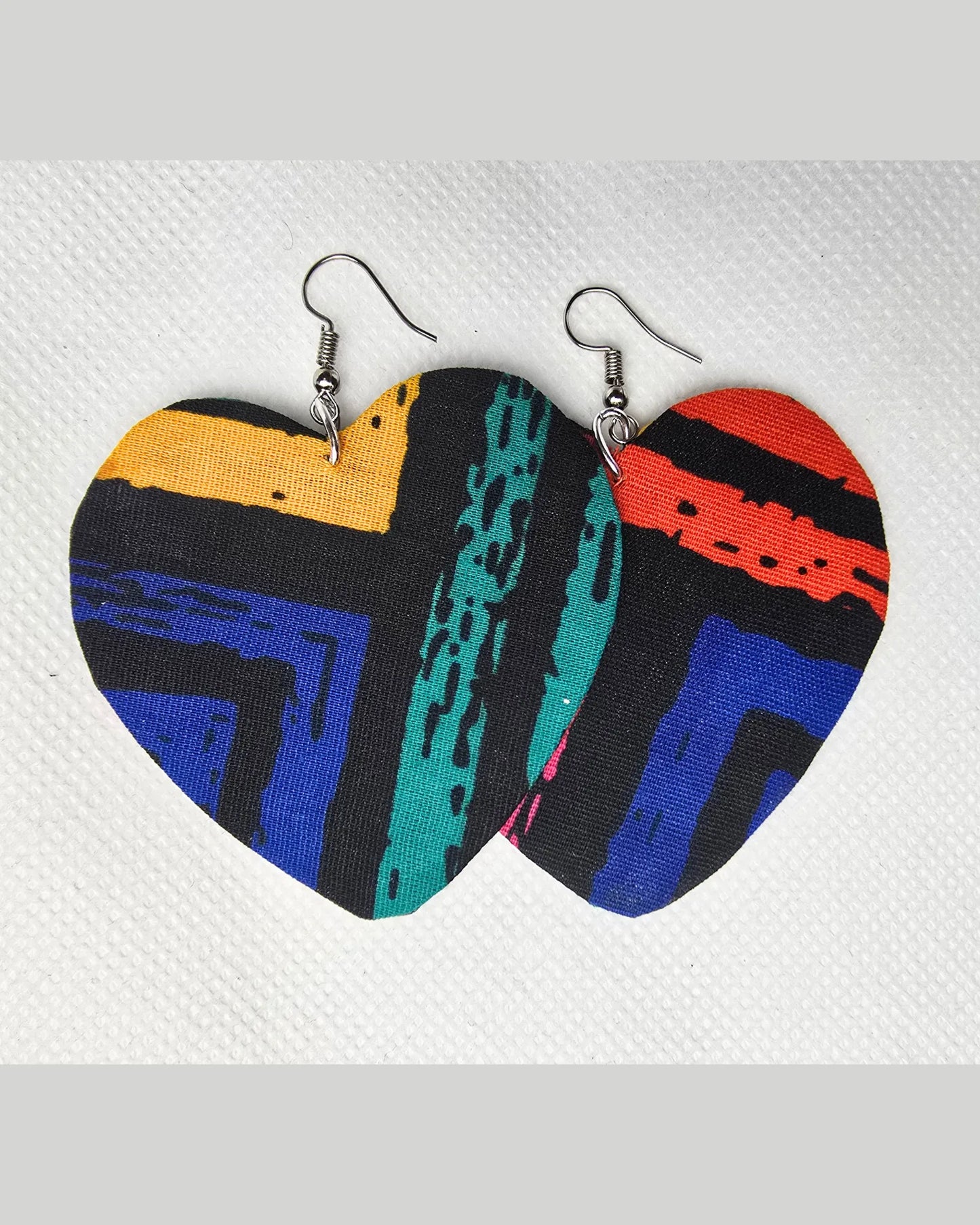 Ankara Luxe Striped Earrings