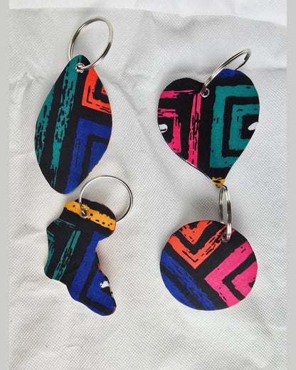 Ankara Luxe Striped Keyholders