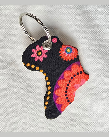 Ankara Vibrant Floral Keyholders