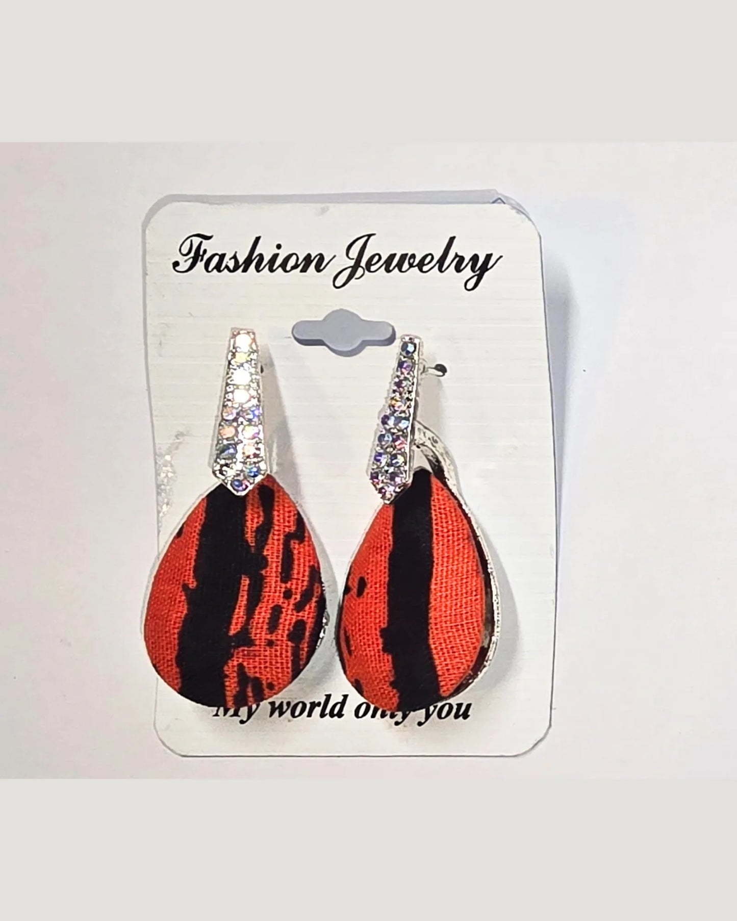 Ankara Luxe Striped Stud Earrings