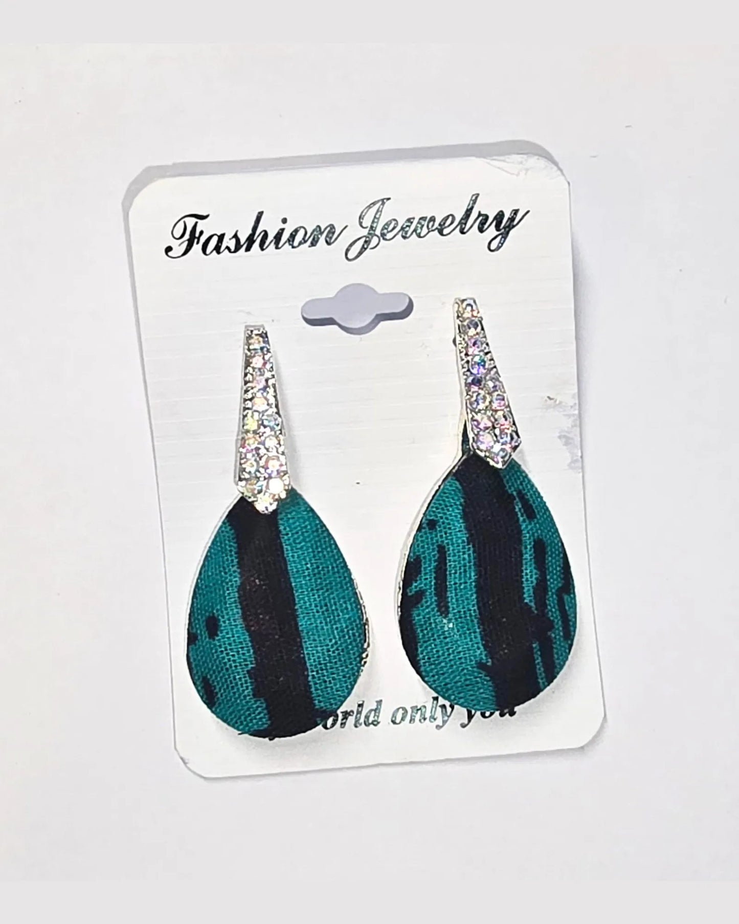 Ankara Luxe Striped Stud Earrings