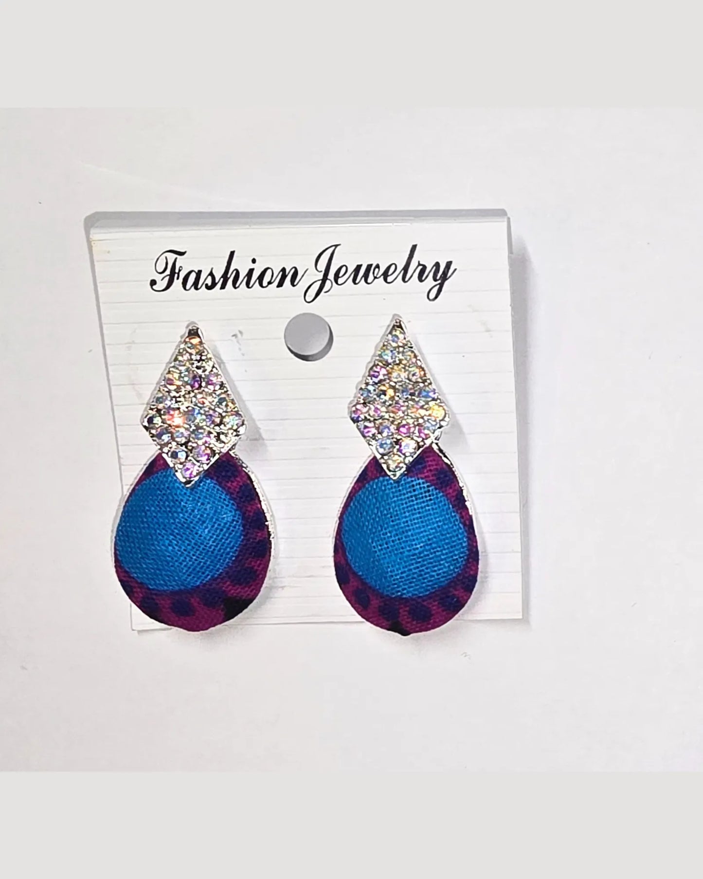 Ankara Vibrant Floral Stud Earring