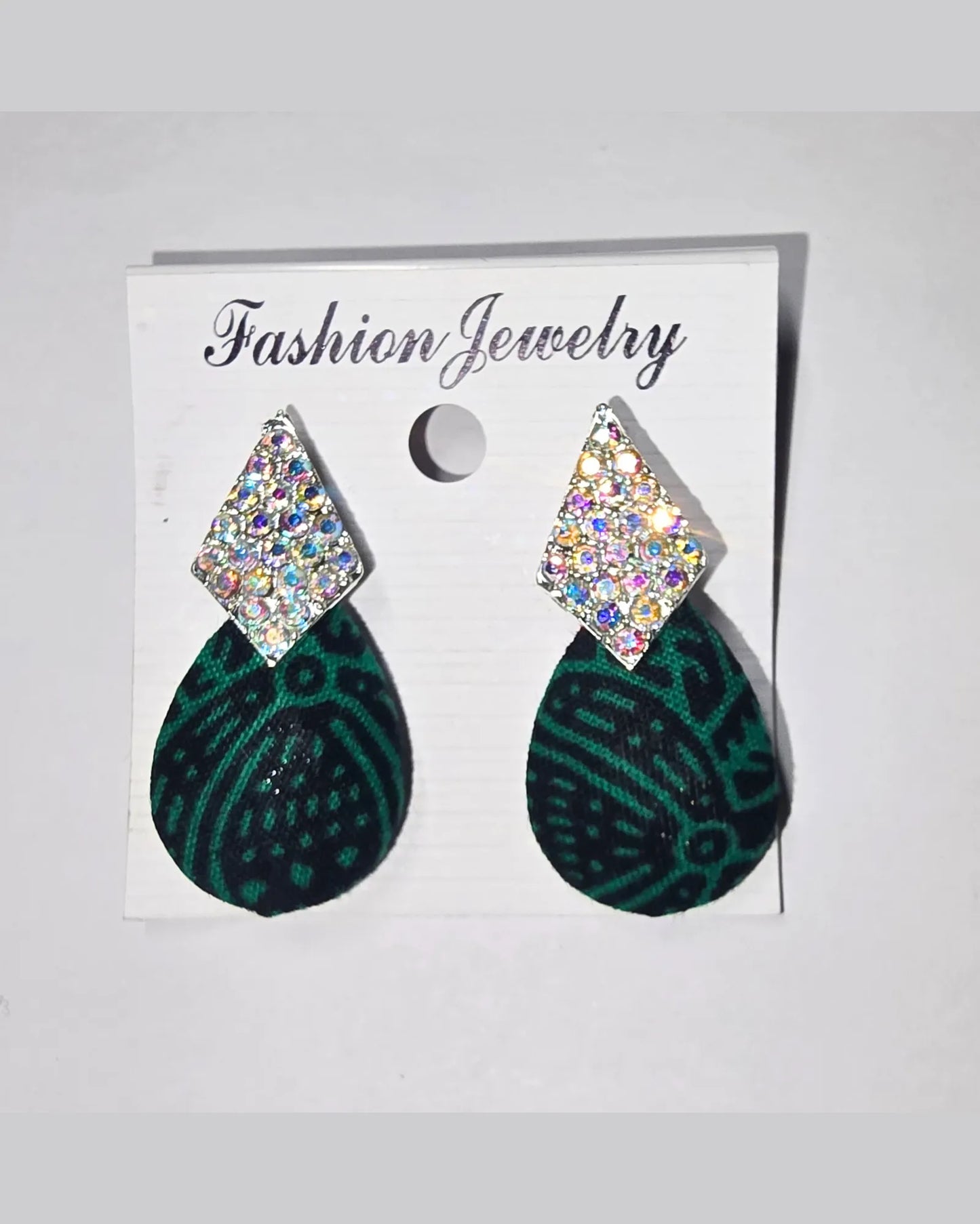 Ankara Heritage Heart Stud Earrings