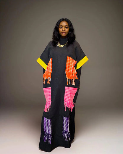 Arewa Boubou Aso Oke Long Dress