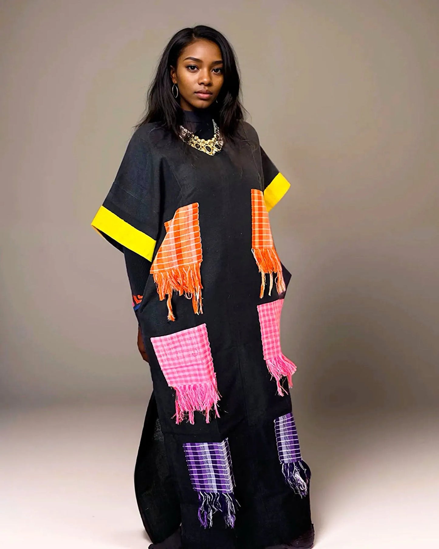 Arewa Boubou Aso Oke Long Dress