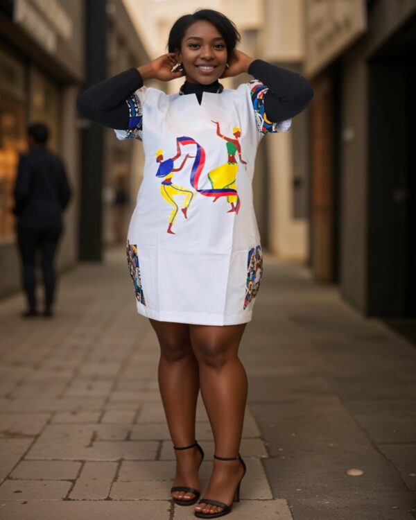 Nola Chic Dress with Ankara Pockets