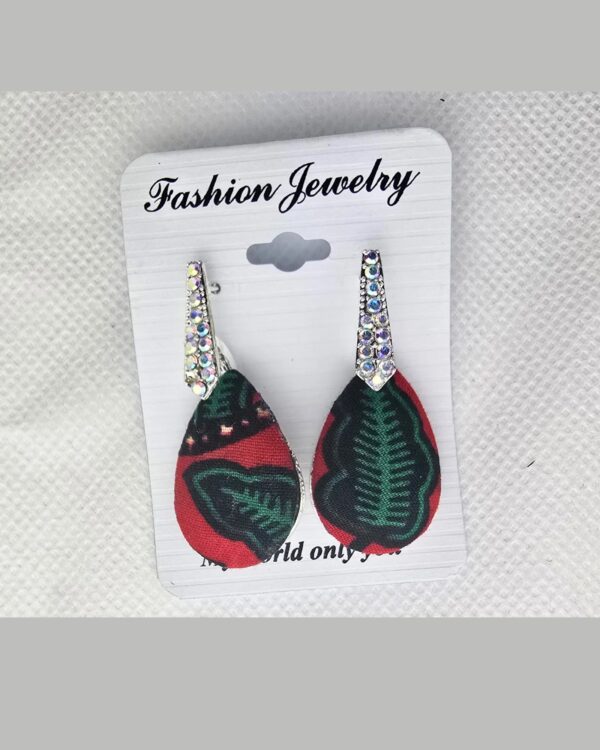 Ankara Heritage Heart Stud Earrings