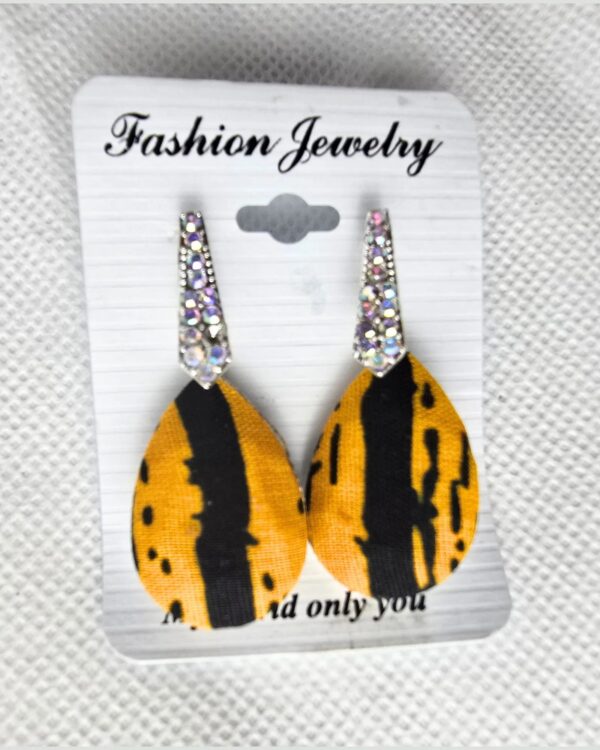 Ankara Luxe Striped Stud Earrings